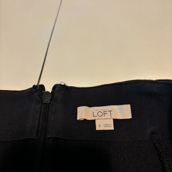 Ann Taylor Loft Midi Skirt Dark Gray Skirt Work Office Size 8 Size Medium - Picture 6 of 8